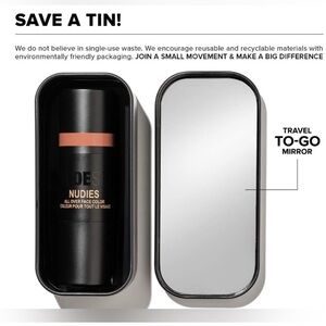 Nudestix dewy Blush stick with brush and case